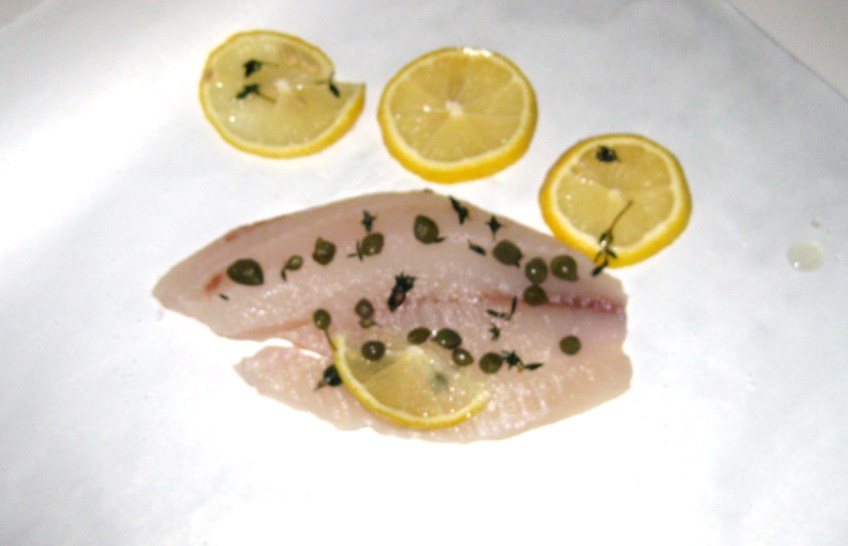 whole foods frozen tilapia fish en papillote dinner pescatarian vegetarian recipe thyme