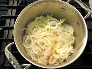 Onions in butter!