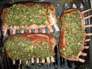 herb crusted lamb chops