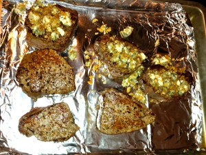 bleu cheese crusted filet mignon