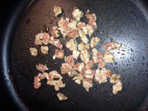 browning sausage lasagna recipe dinner