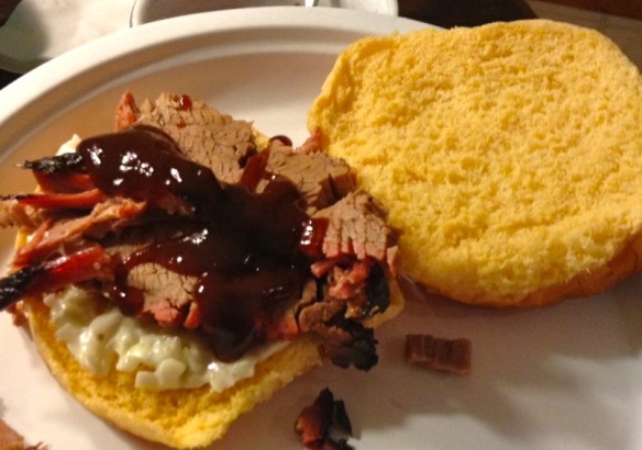 beef brisket smoked on the grill