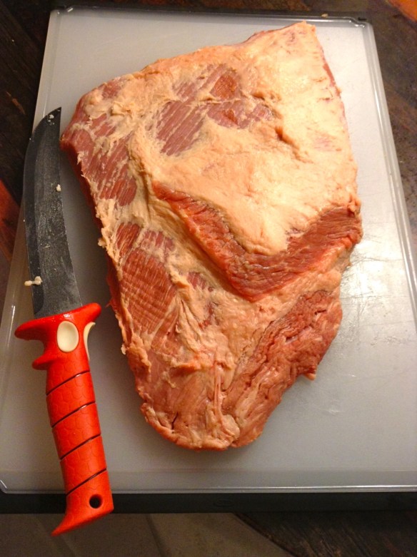 beef brisket trimmed dinner grill smoking