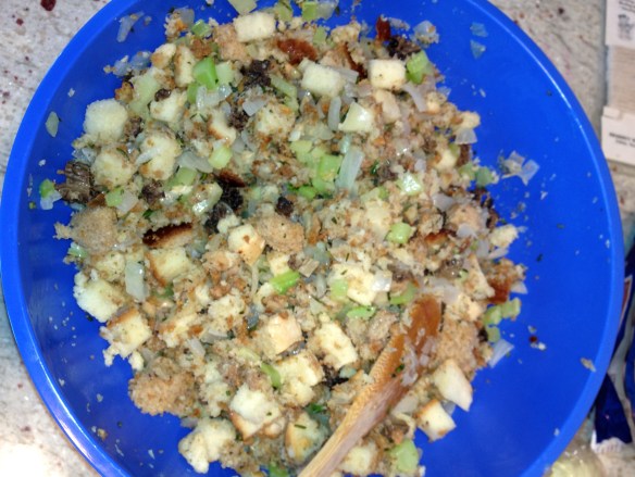 Thanksgiving stuffing morel mushrooms