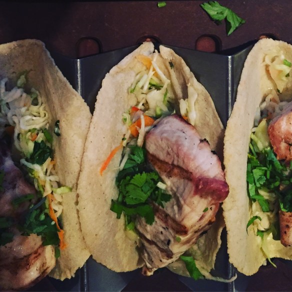 pescatarian. Rosa Mexicano, fish tacos